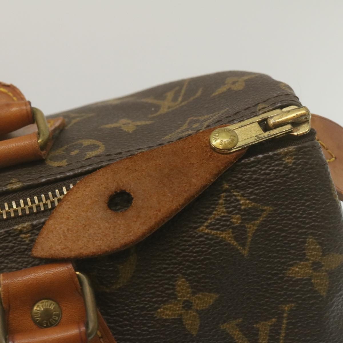 LOUIS VUITTON Monogram Speedy 30 Hand Bag M41526 LV Auth hs925