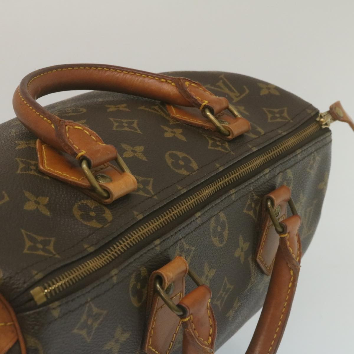 LOUIS VUITTON Monogram Speedy 30 Hand Bag M41526 LV Auth hs925