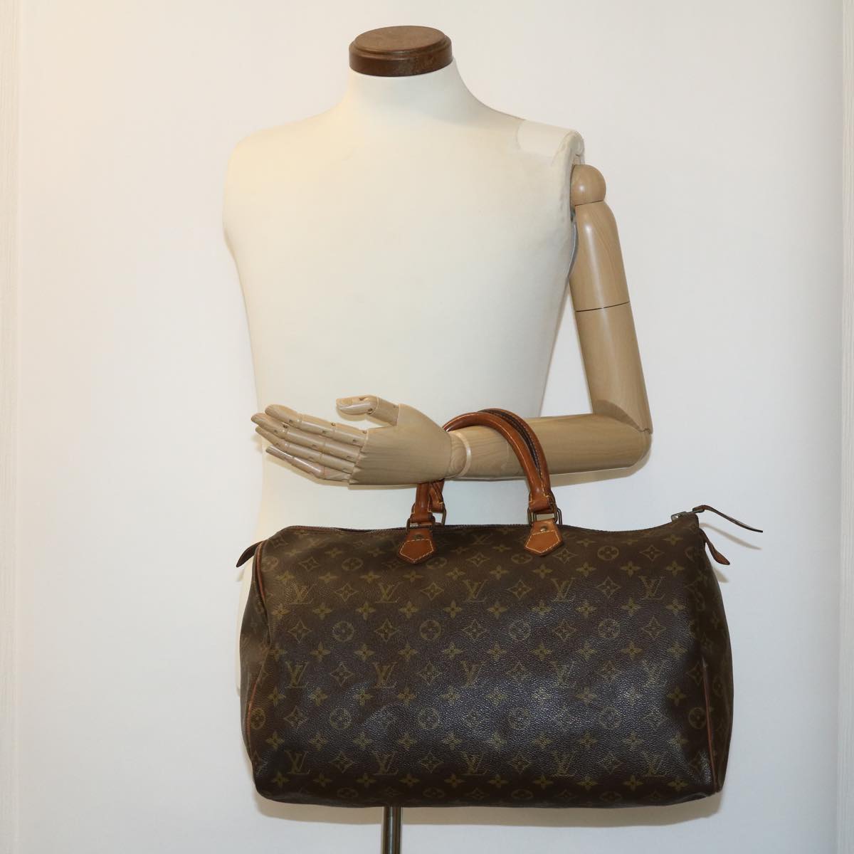 LOUIS VUITTON Monogram Speedy 40 Hand Bag M41522 LV Auth hs987