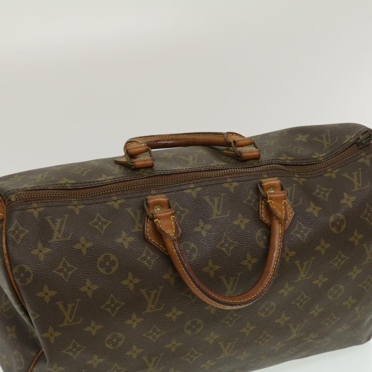 LOUIS VUITTON Monogram Speedy 40 Hand Bag M41522 LV Auth hs987