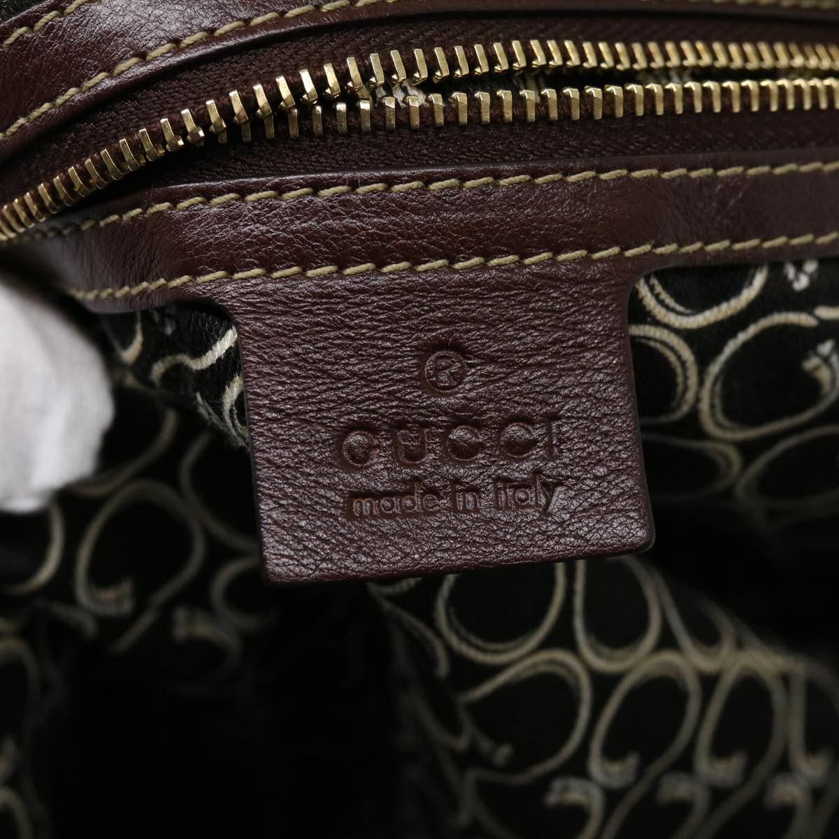 GUCCI Shoulder Bag Leather Brown 189892002058 Auth im373