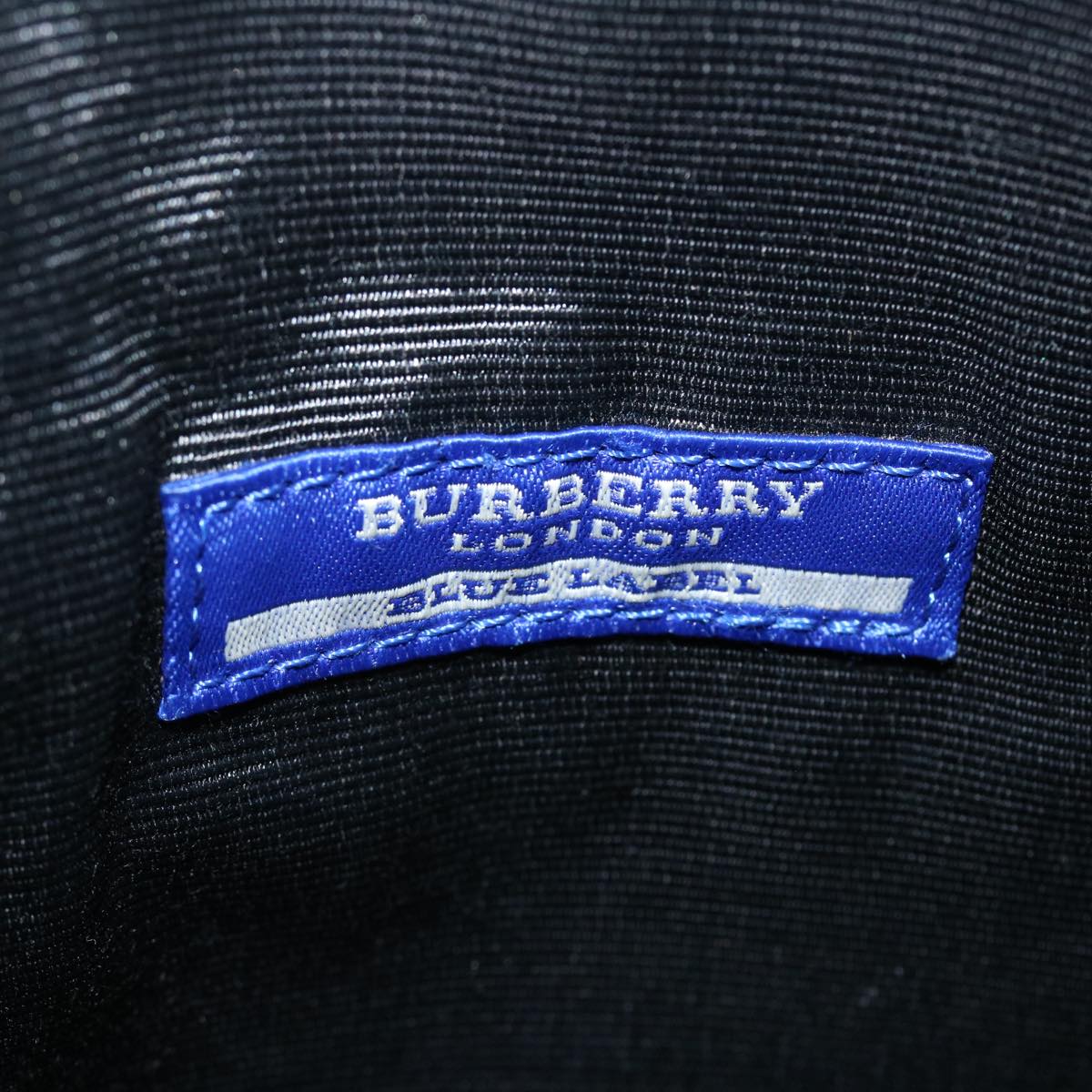 BURBERRY Nova Check Shoulder Bag Nylon Black Auth im409