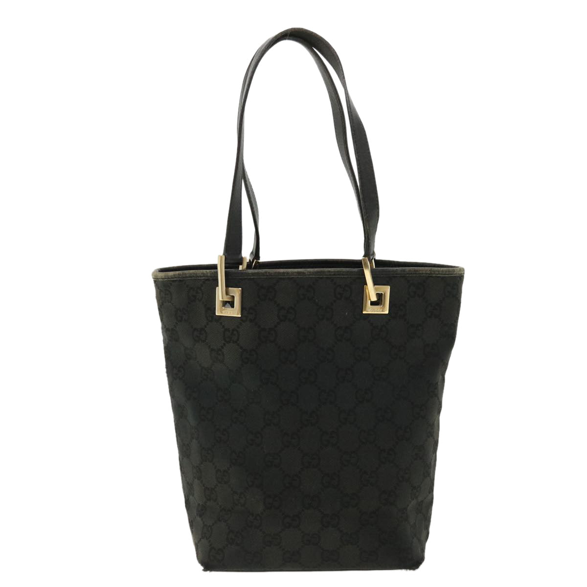 GUCCI GG Canvas Tote Bag Black 002 1099 001998 Auth im420