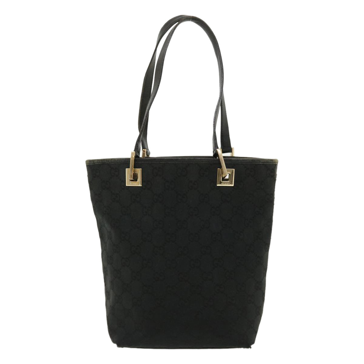 GUCCI GG Canvas Tote Bag Black 002 1099 001998 Auth im420 - 0