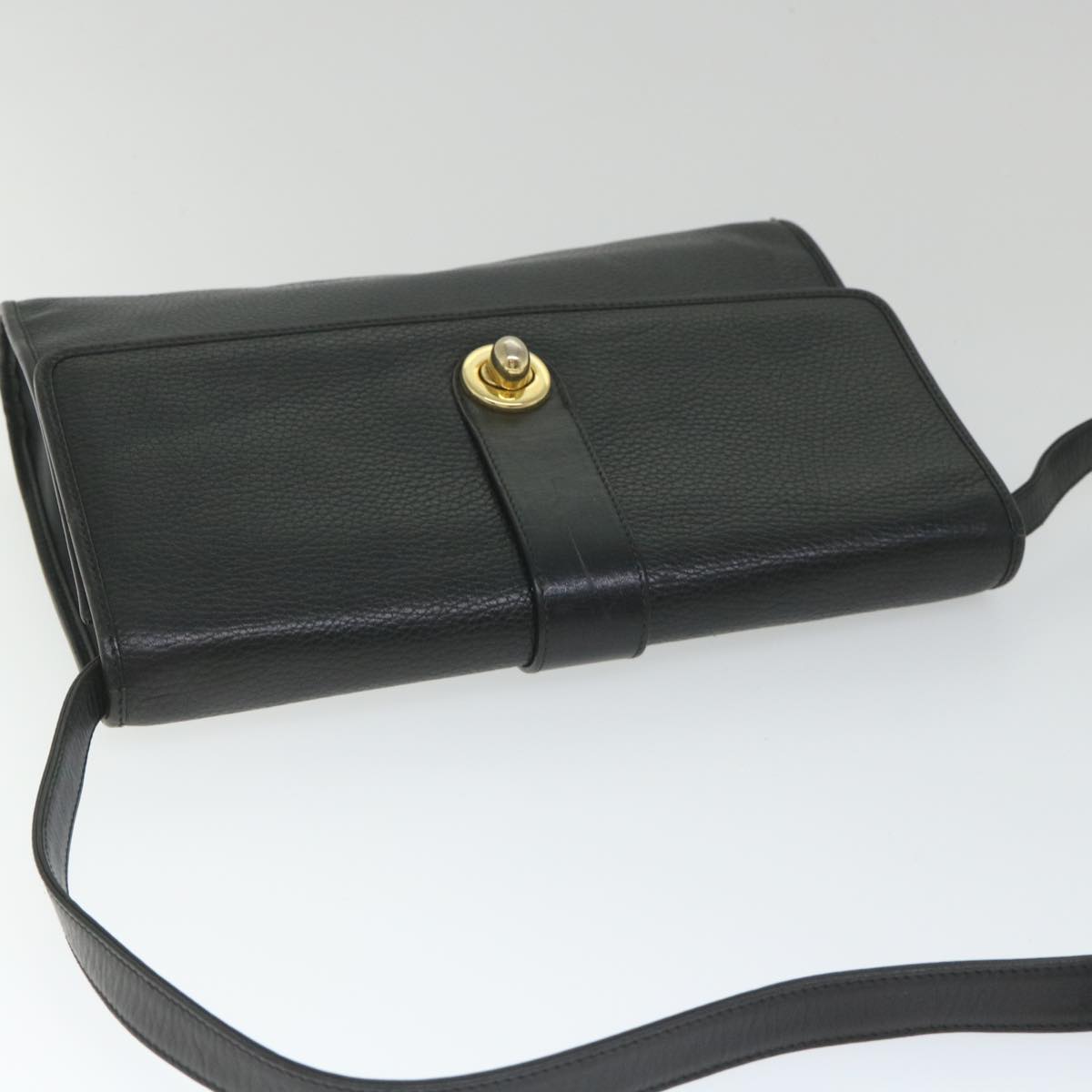 GUCCI Shoulder Bag Leather Black 004 23 0467 Auth im450