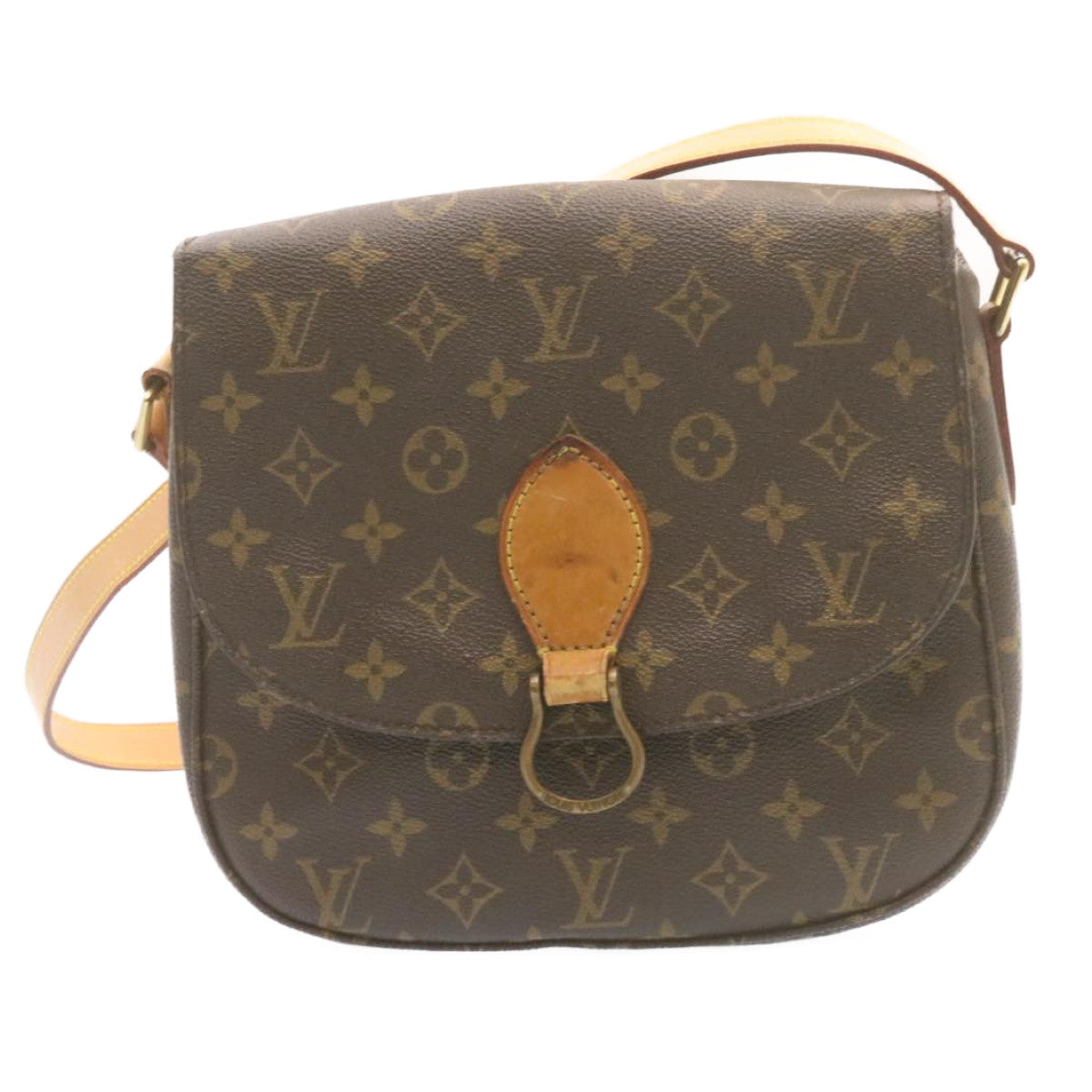 LOUIS VUITTON Monogram Saint Cloud GM Shoulder Bag M51242 LV Auth jk036