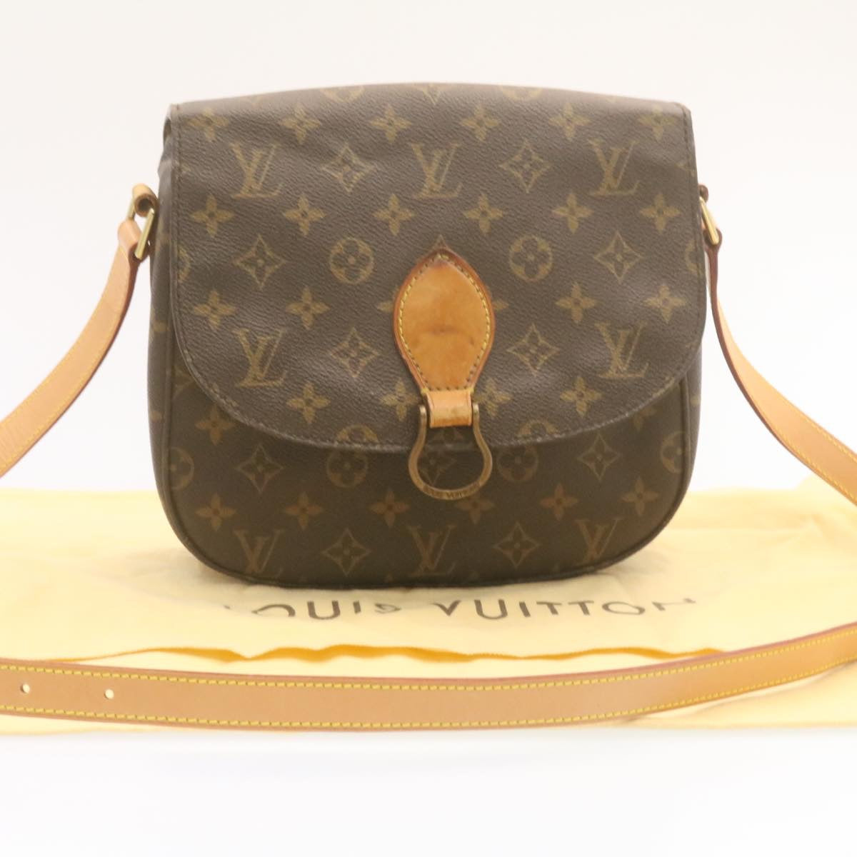 LOUIS VUITTON Monogram Saint Cloud GM Shoulder Bag M51242 LV Auth jk036