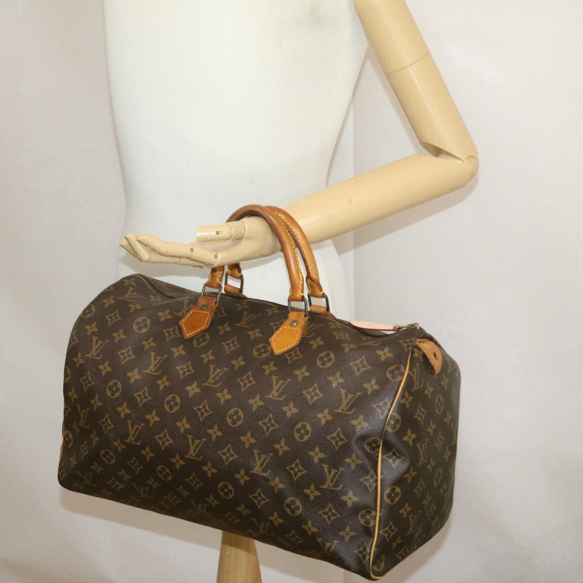 LOUIS VUITTON Monogram Speedy 40 Hand Bag M41522 LV Auth jk045