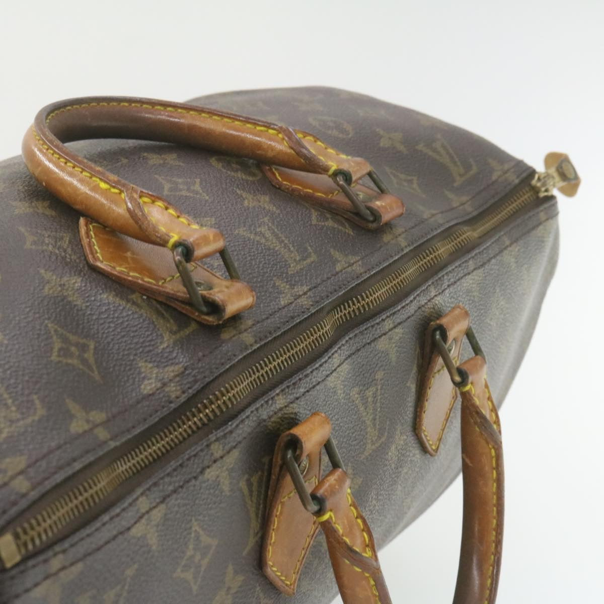 LOUIS VUITTON Monogram Speedy 40 Hand Bag M41522 LV Auth jk046