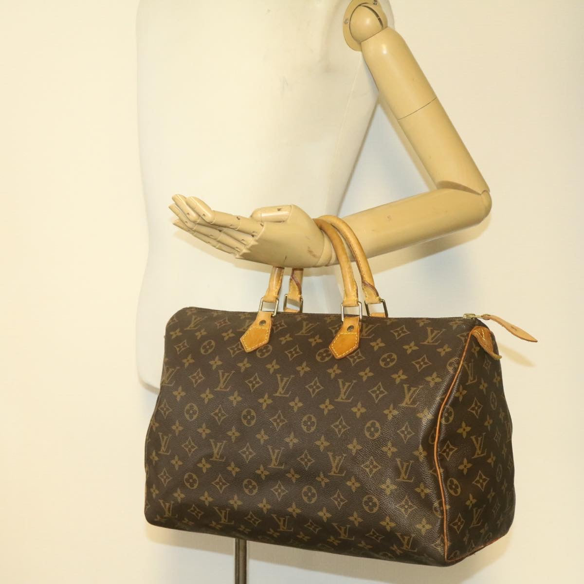 LOUIS VUITTON Monogram Speedy 40 Hand Bag M41522 LV Auth jk049