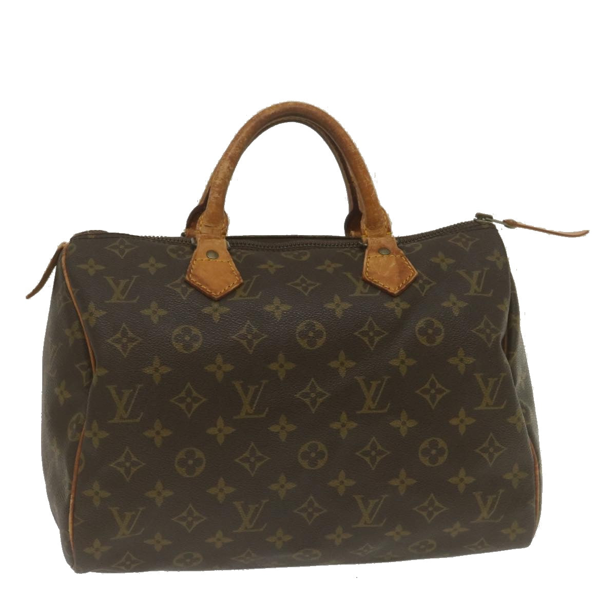 LOUIS VUITTON Monogram Speedy 30 Hand Bag M41526 LV Auth jk1025