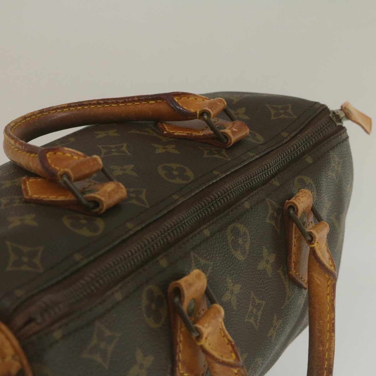 LOUIS VUITTON Monogram Speedy 30 Hand Bag M41526 LV Auth jk1025