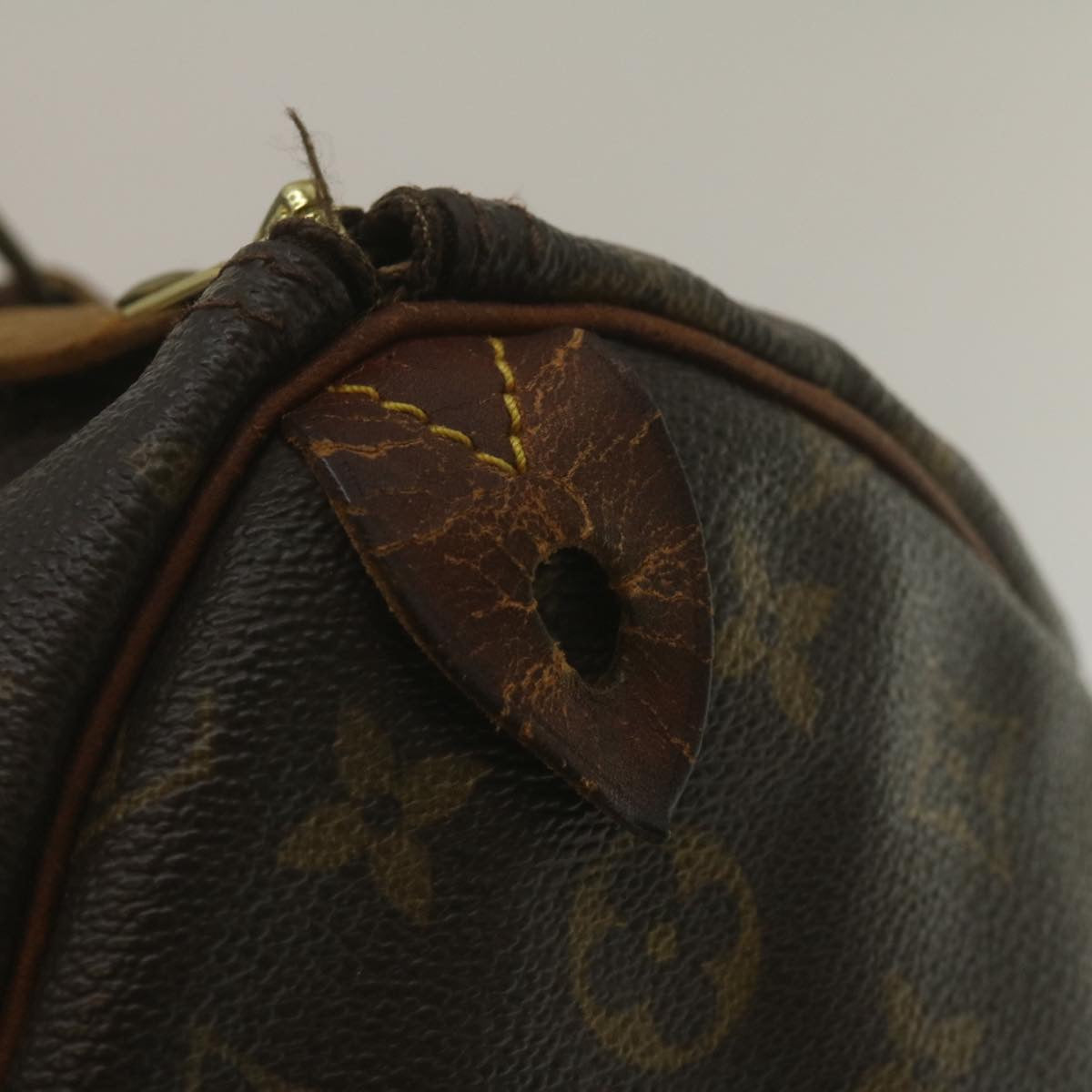 LOUIS VUITTON Monogram Speedy 35 Hand Bag M41524 LV Auth jk1027