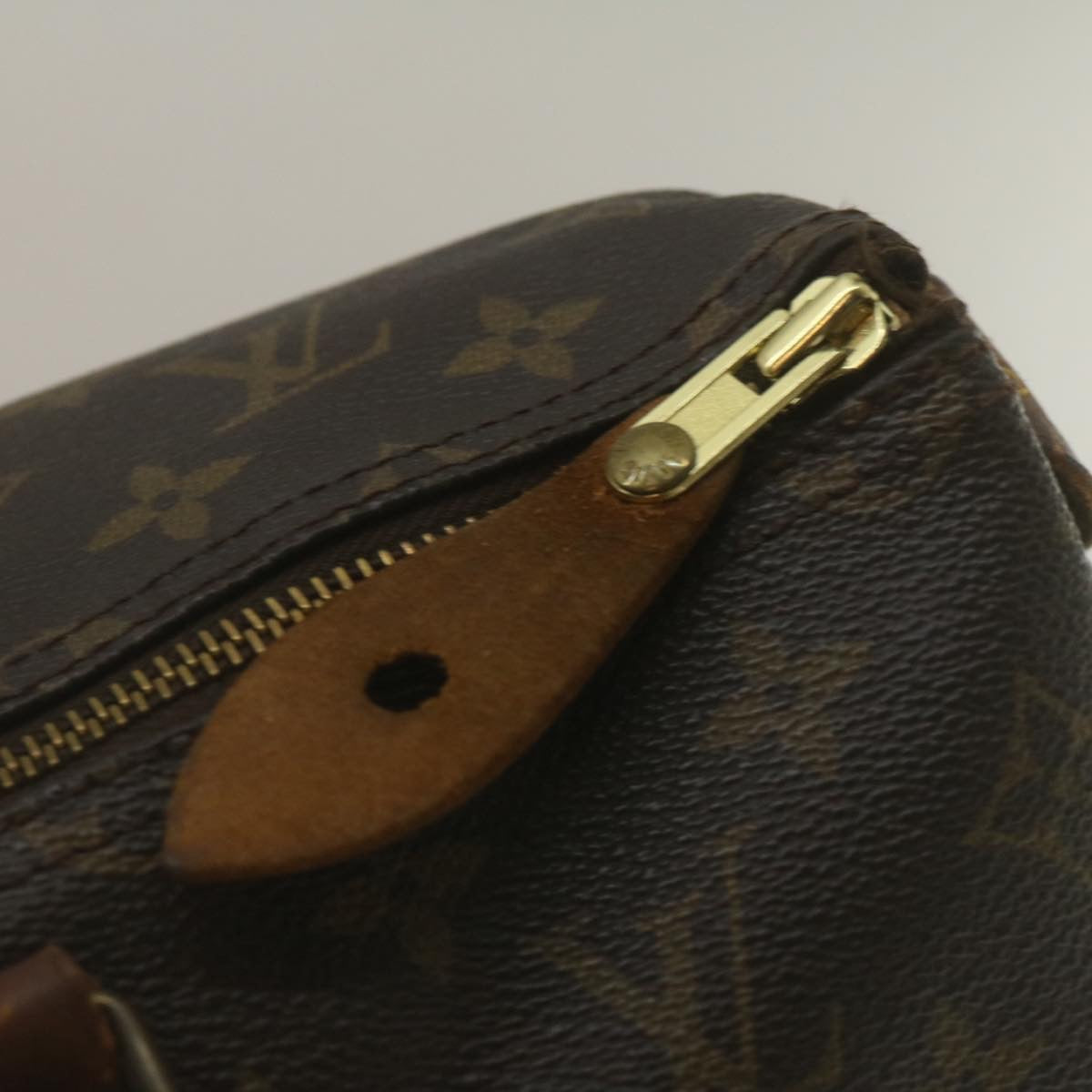 LOUIS VUITTON Monogram Speedy 35 Hand Bag M41524 LV Auth jk1027