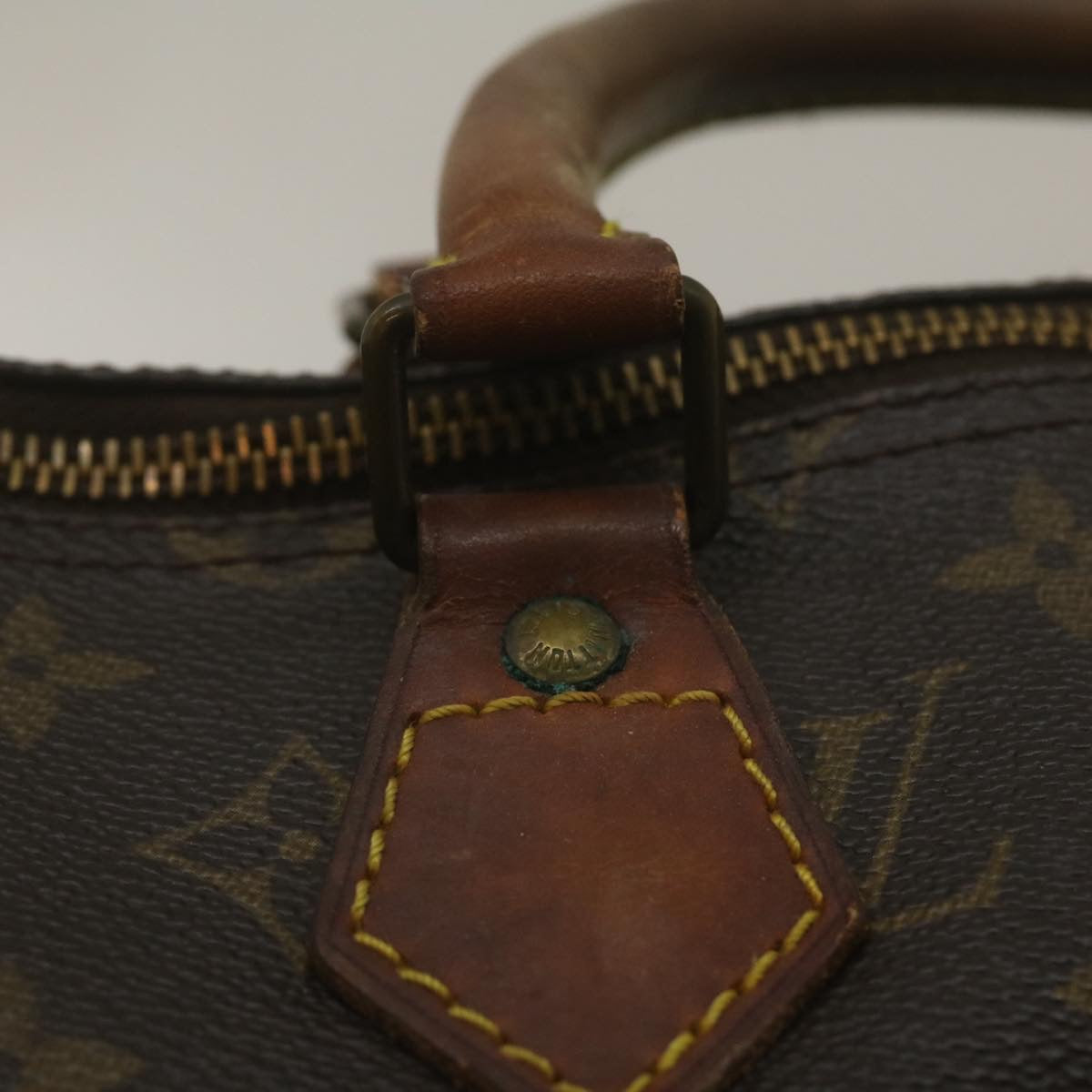 LOUIS VUITTON Monogram Speedy 35 Hand Bag M41524 LV Auth jk1027