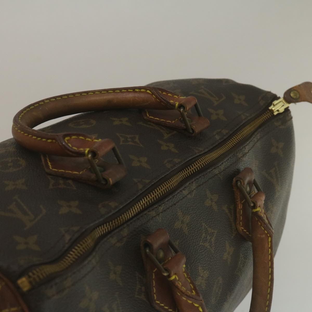 LOUIS VUITTON Monogram Speedy 35 Hand Bag M41524 LV Auth jk1027