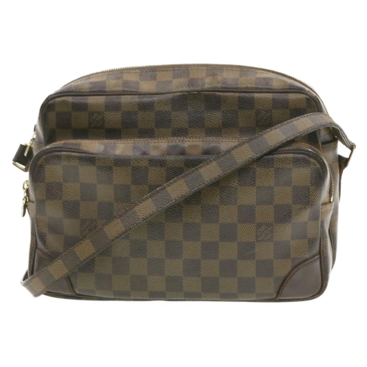 LOUIS VUITTON Damier Ebene Nile Shoulder Bag N48074 LV Auth jk103