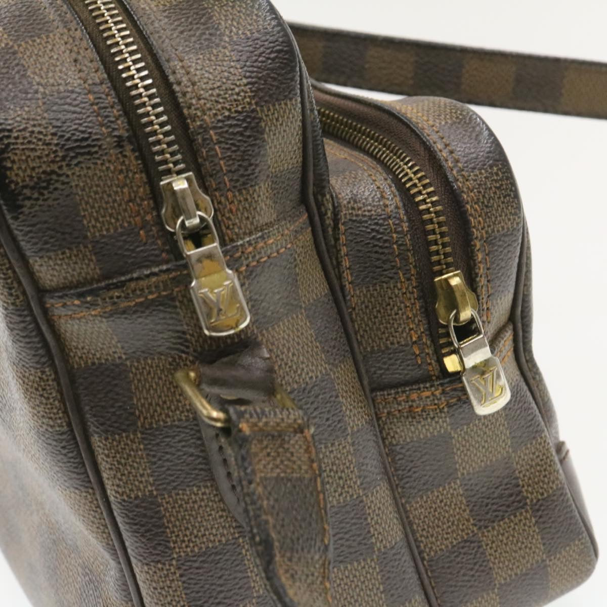 LOUIS VUITTON Damier Ebene Nile Shoulder Bag N48074 LV Auth jk103