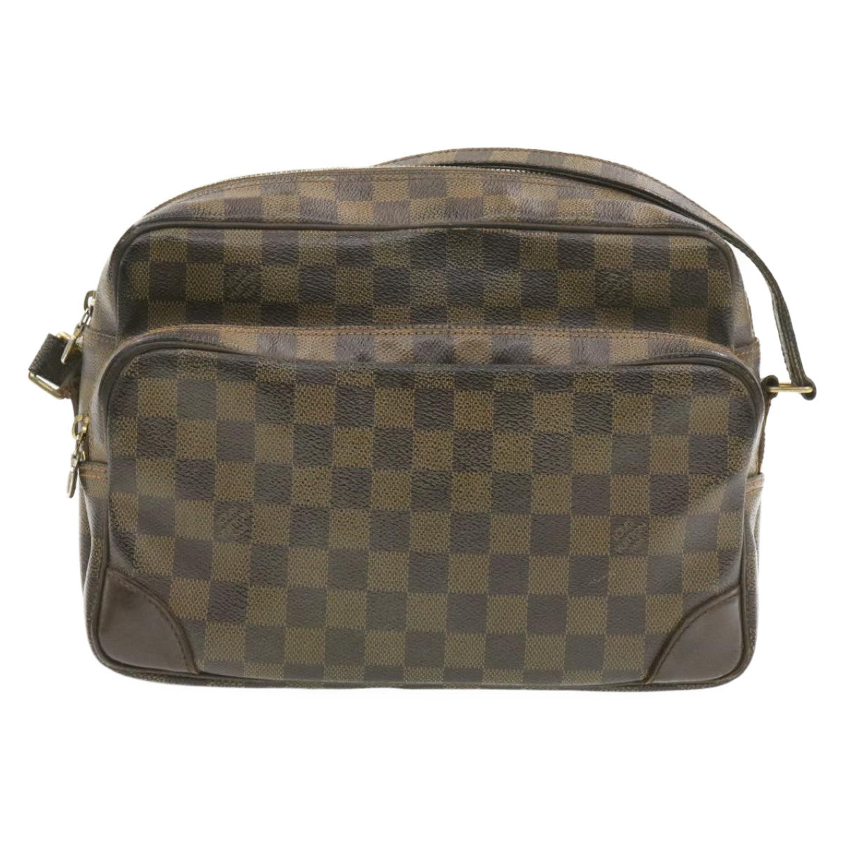 LOUIS VUITTON Damier Ebene Nile Shoulder Bag N48074 LV Auth jk103