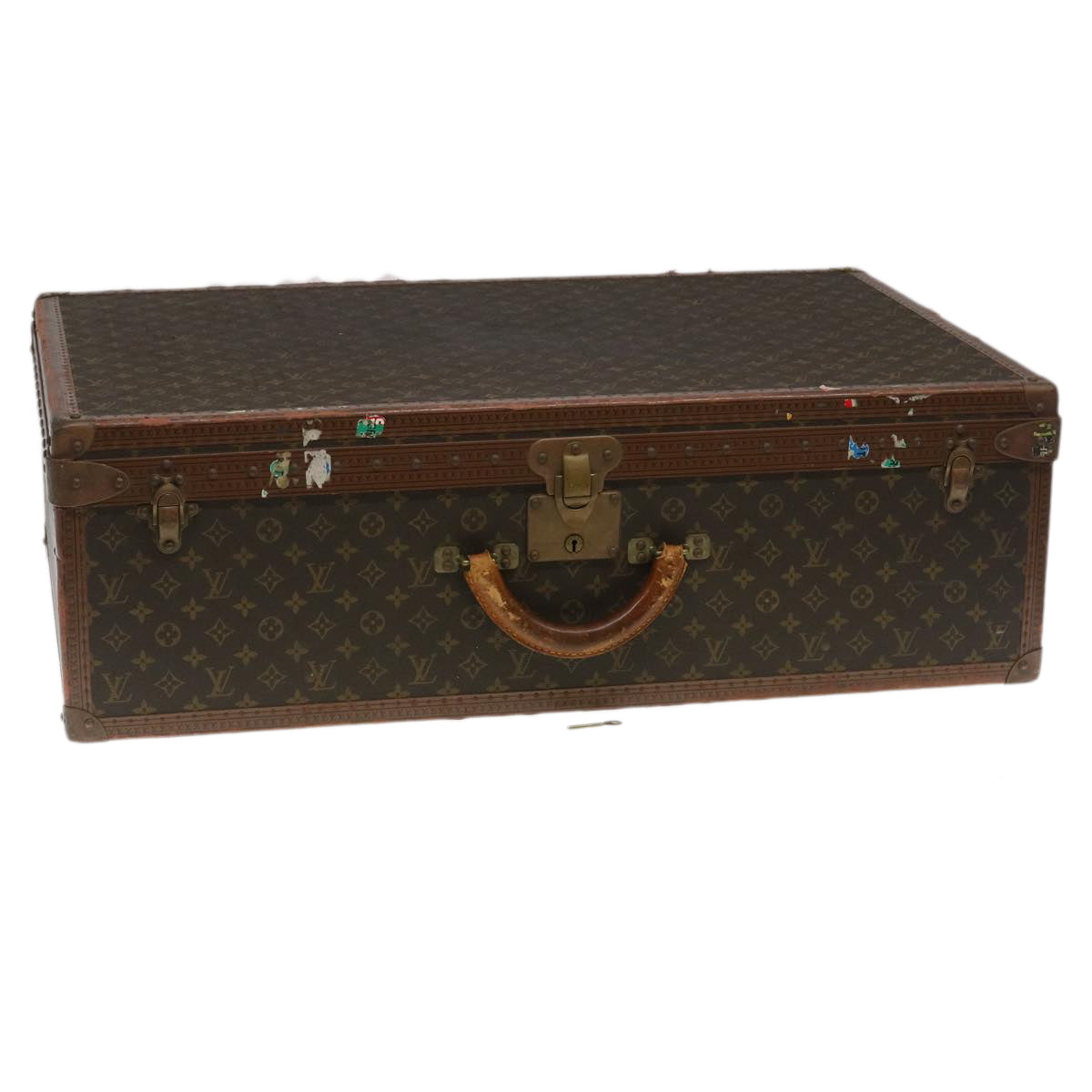 LOUIS VUITTON Monogram Alzer 80 Trunk Vintage M21222 LV Auth jk1067A