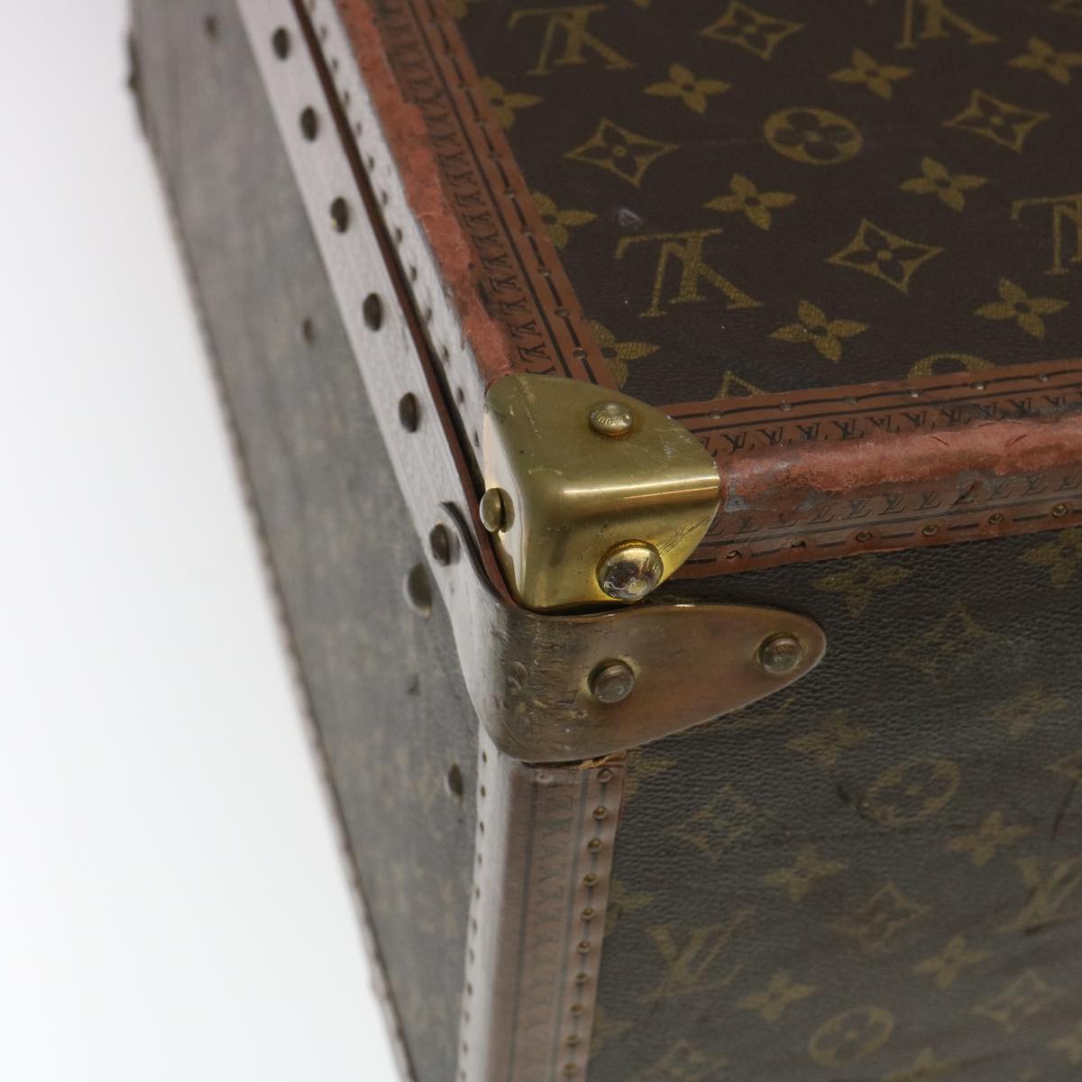 LOUIS VUITTON Monogram Alzer 80 Trunk Vintage M21222 LV Auth jk1067A