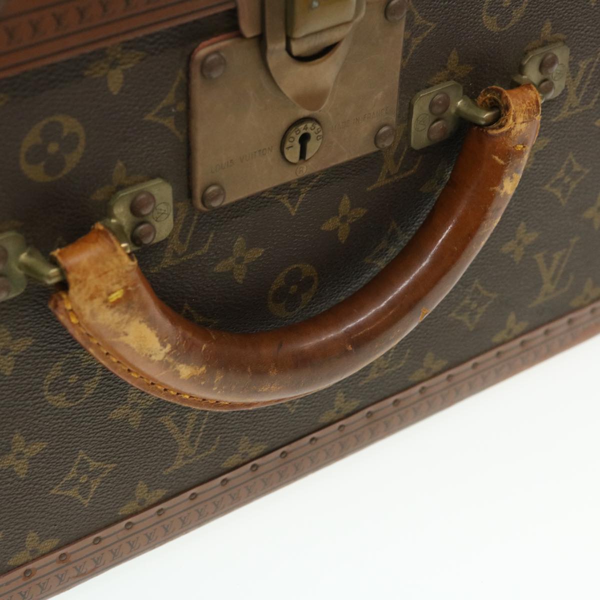 LOUIS VUITTON Monogram Alzer 80 Trunk Vintage M21222 LV Auth jk1067A