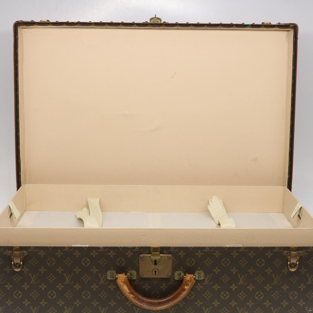 LOUIS VUITTON Monogram Alzer 80 Trunk Vintage M21222 LV Auth jk1067A