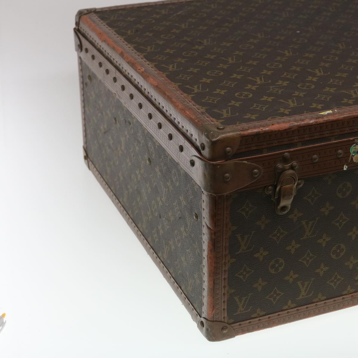 LOUIS VUITTON Monogram Alzer 80 Trunk Vintage M21222 LV Auth jk1067A