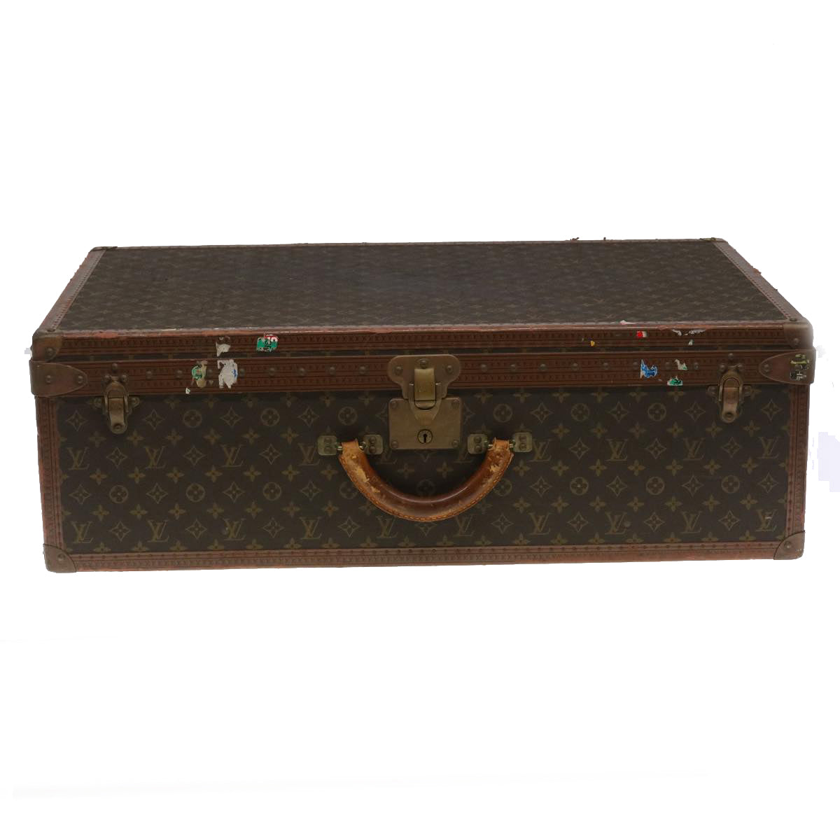 LOUIS VUITTON Monogram Alzer 80 Trunk Vintage M21222 LV Auth jk1067A