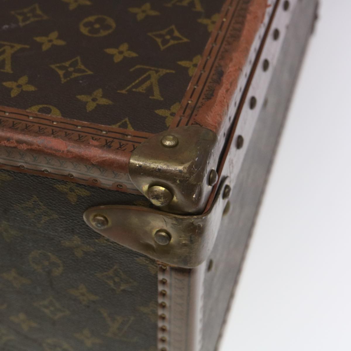 LOUIS VUITTON Monogram Alzer 80 Trunk Vintage M21222 LV Auth jk1067A