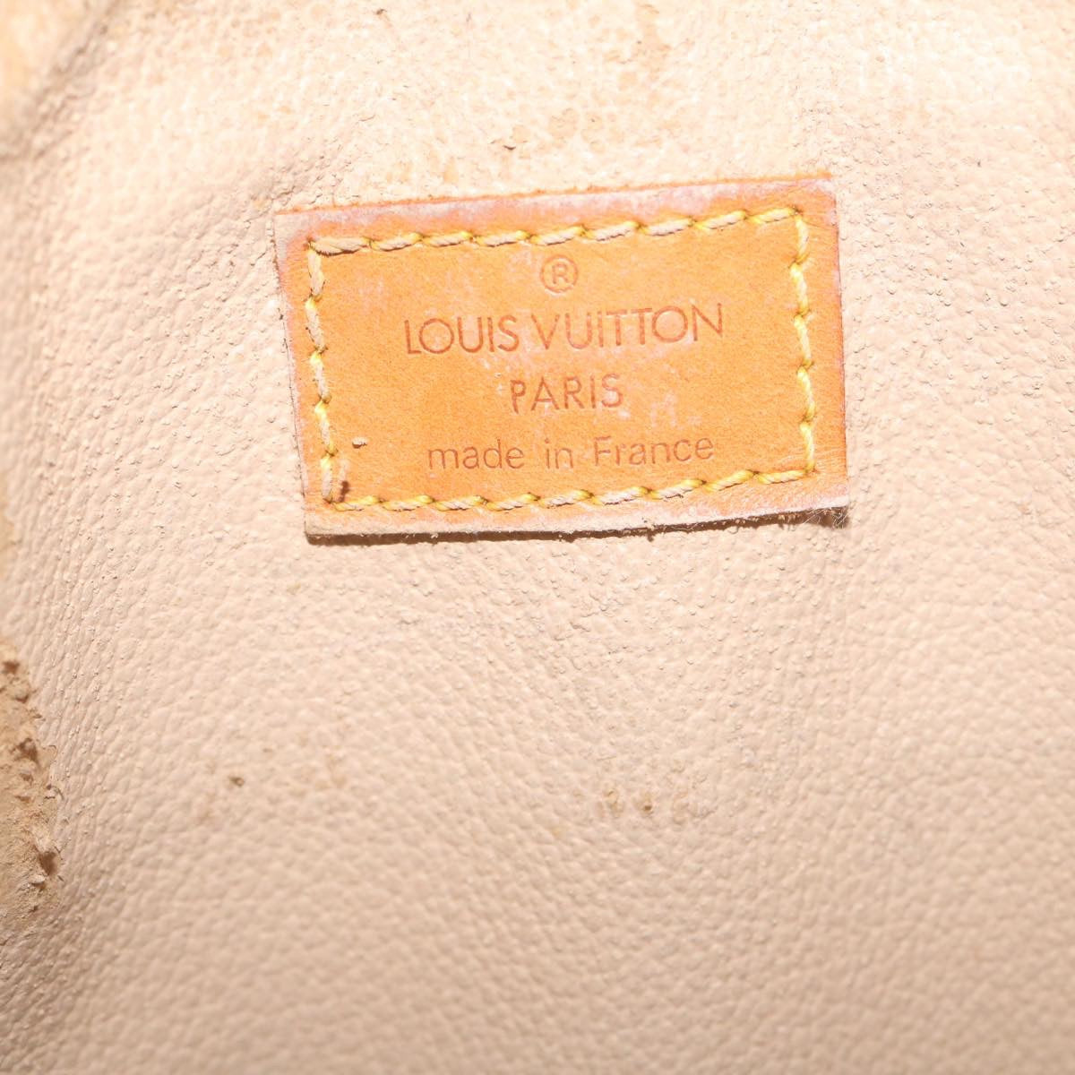 LOUIS VUITTON Monogram Sac Plat Hand Bag M51140 LV Auth jk1106