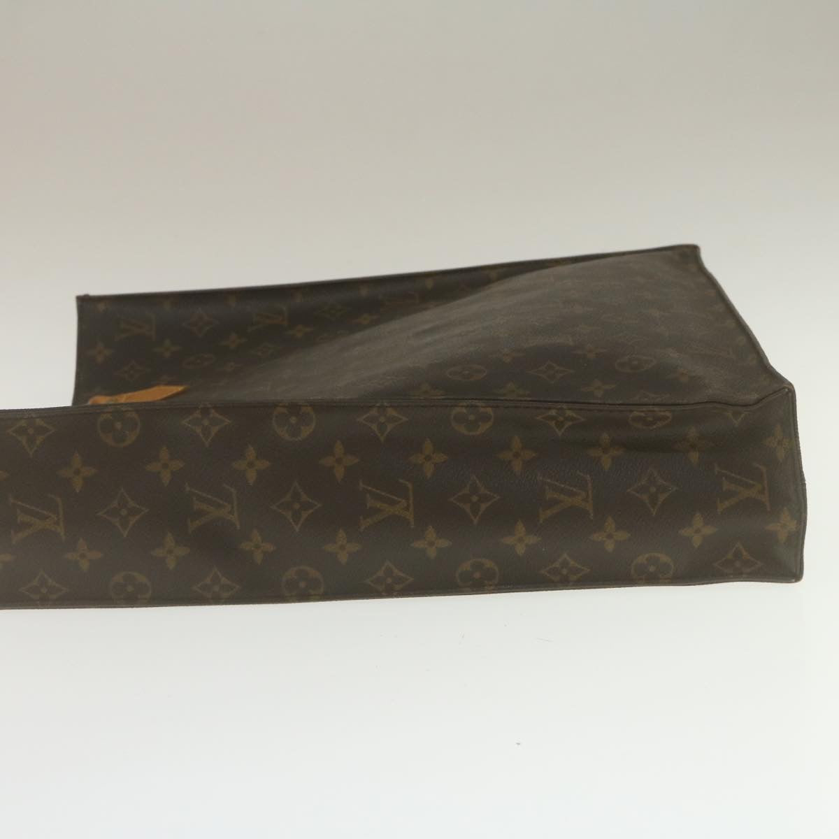 LOUIS VUITTON Monogram Sac Plat Hand Bag M51140 LV Auth jk1106