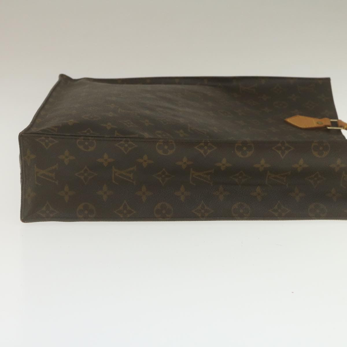 LOUIS VUITTON Monogram Sac Plat Hand Bag M51140 LV Auth jk1106