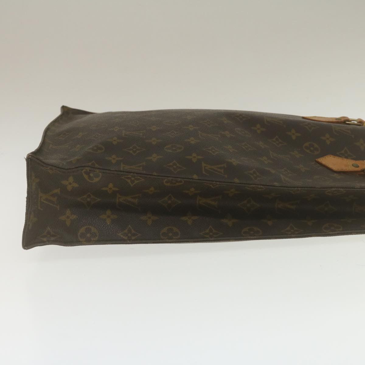 LOUIS VUITTON Monogram Sac Plat Hand Bag M51140 LV Auth jk1107