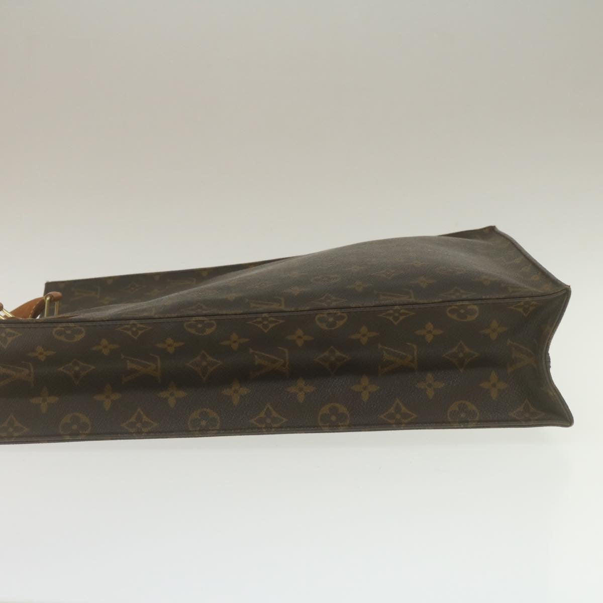 LOUIS VUITTON Monogram Sac Plat Hand Bag M51140 LV Auth jk1109