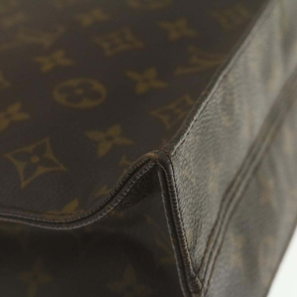 LOUIS VUITTON Monogram Sac Plat Hand Bag M51140 LV Auth jk1110