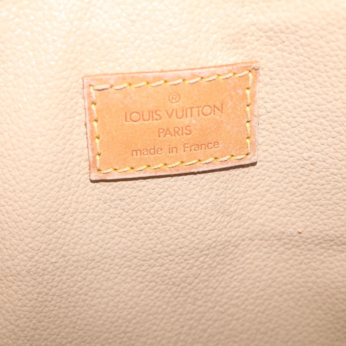 LOUIS VUITTON Monogram Sac Plat Hand Bag M51140 LV Auth jk1111