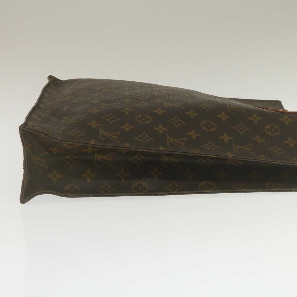 LOUIS VUITTON Monogram Sac Plat Hand Bag M51140 LV Auth jk1111