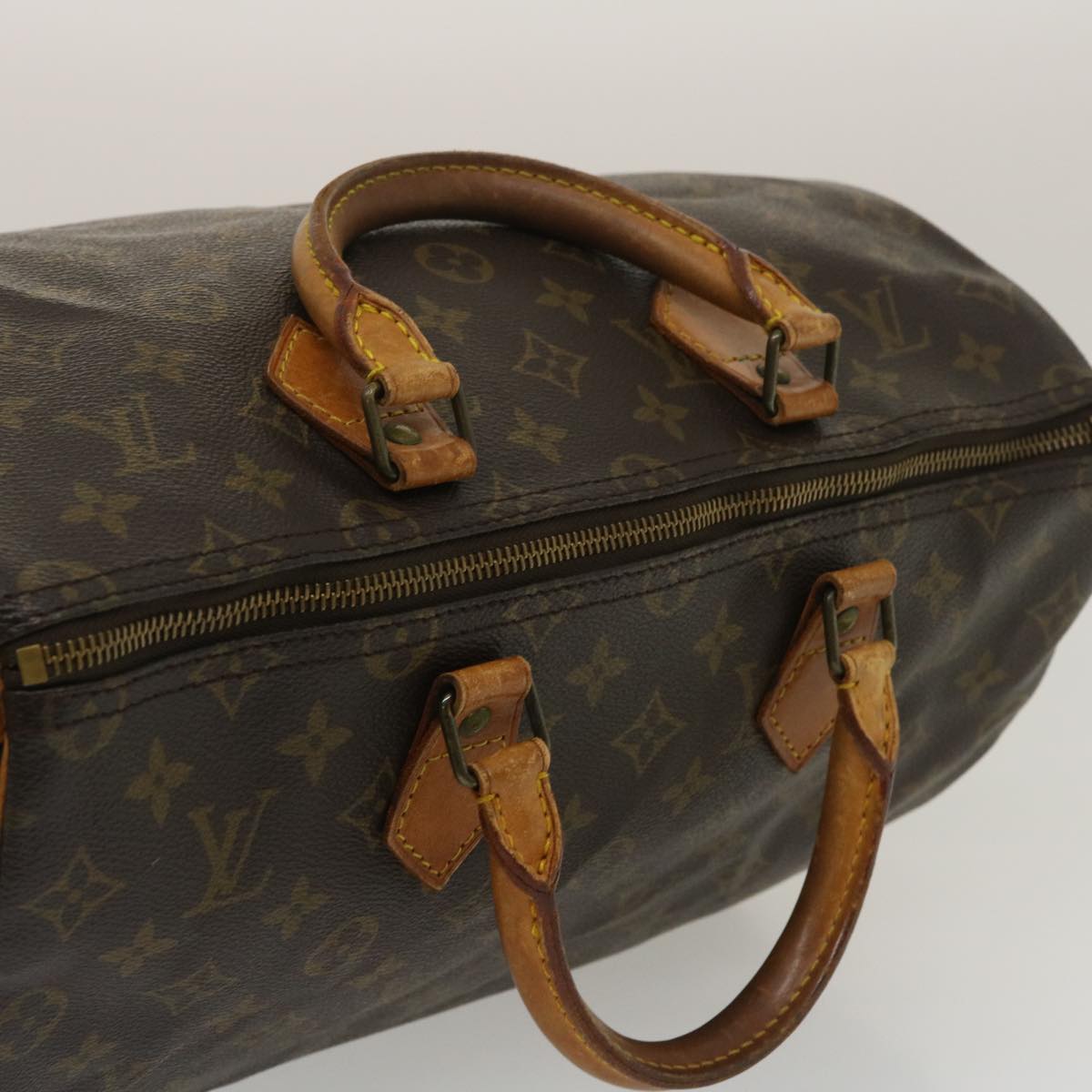 LOUIS VUITTON Monogram Speedy 35 Hand Bag M41524 LV Auth jk1150