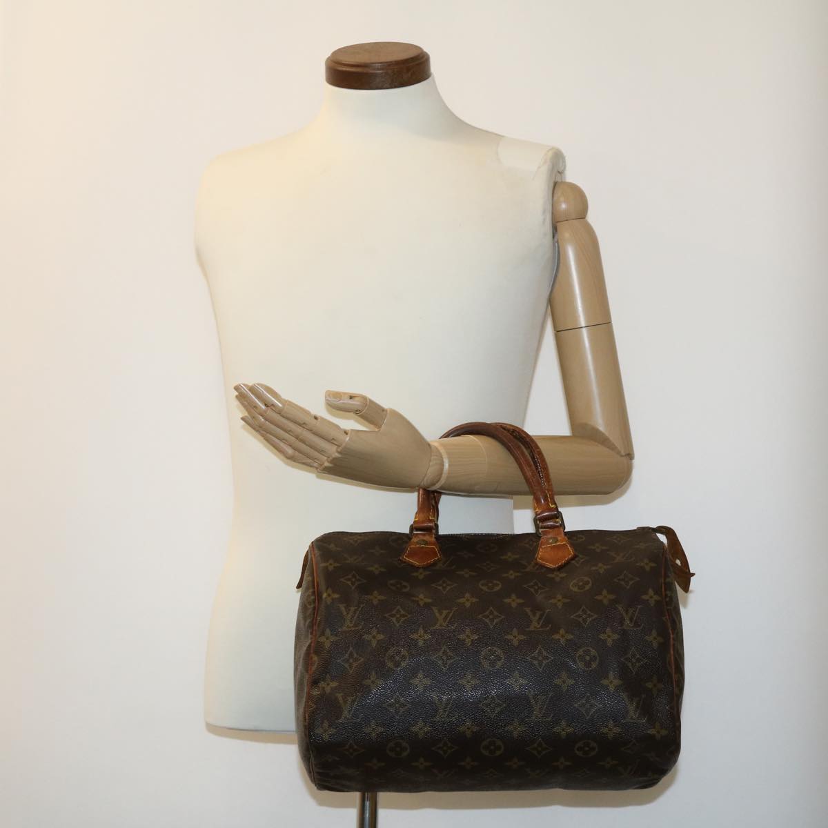 LOUIS VUITTON Monogram Speedy 30 Hand Bag M41526 LV Auth jk1179