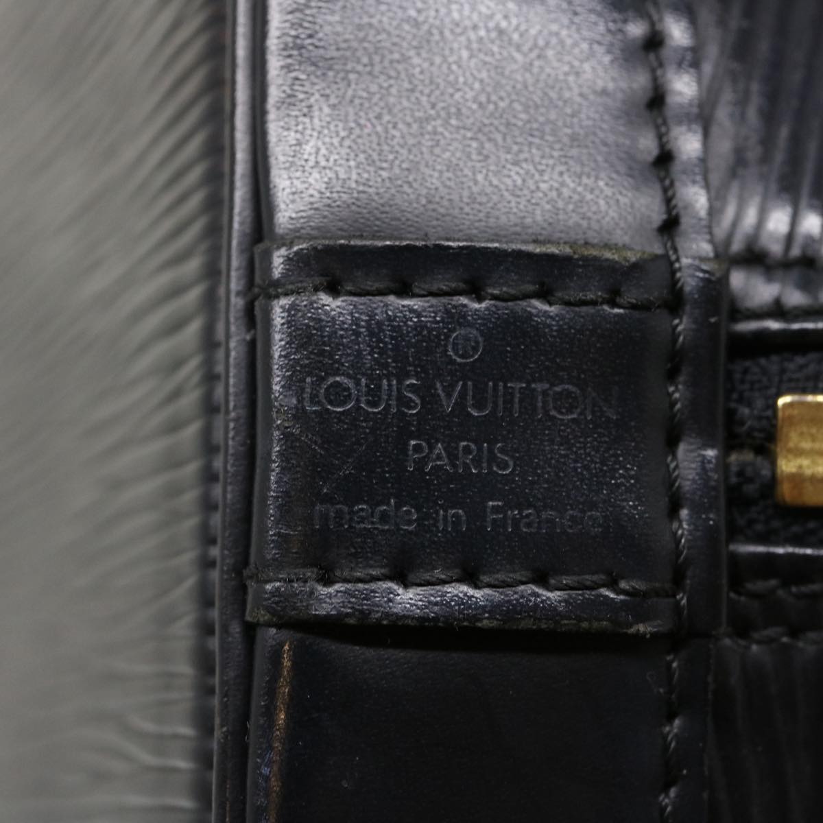 LOUIS VUITTON Epi Alma Hand Bag Black M52142 LV Auth jk1229