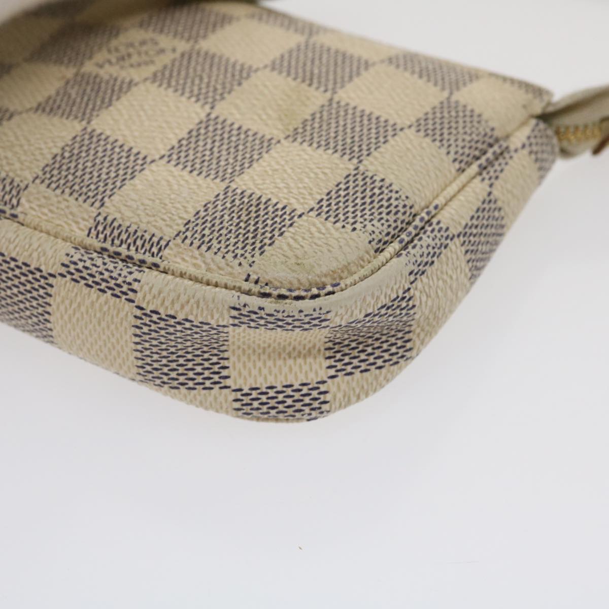 LOUIS VUITTON Damier Azur Mini Pochette Accessoires Pouch N58010 LV Auth  jk1270