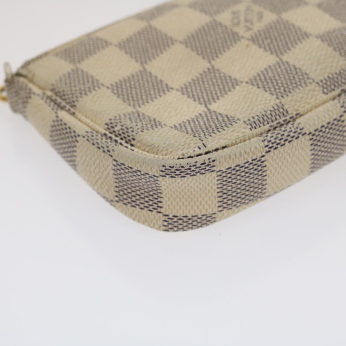 LOUIS VUITTON Damier Azur Mini Pochette Accessoires Pouch N58010 LV Auth  jk1270