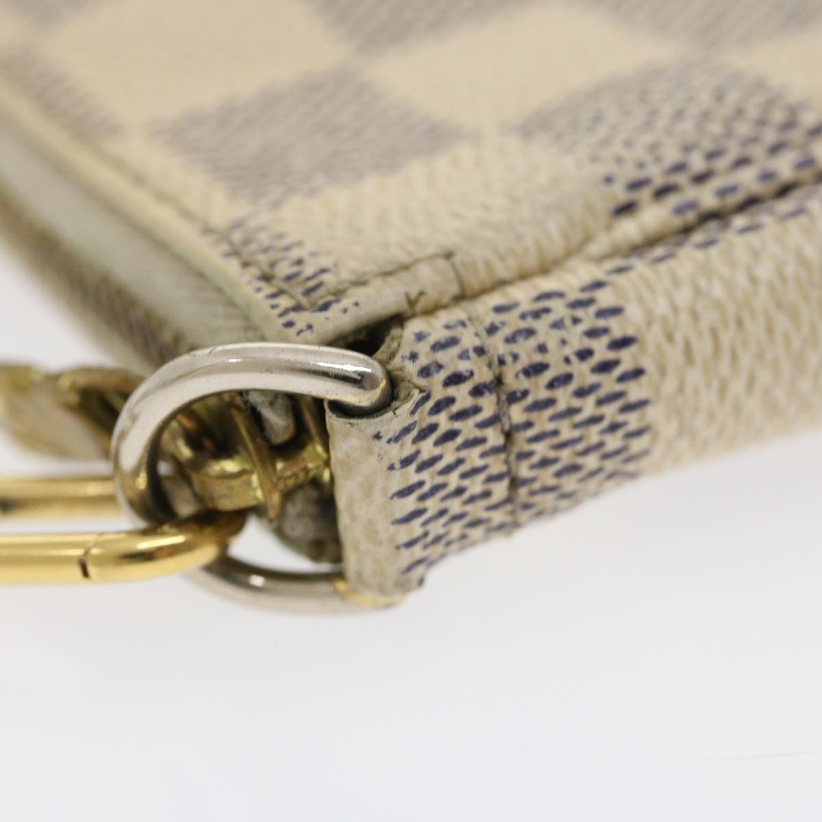 LOUIS VUITTON Damier Azur Mini Pochette Accessoires Pouch N58010 LV Auth  jk1270