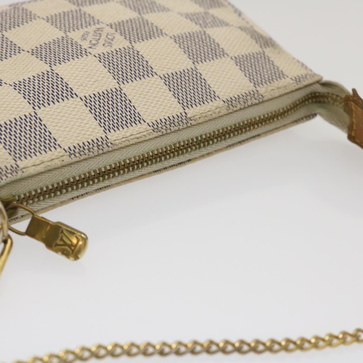 LOUIS VUITTON Damier Azur Mini Pochette Accessoires Pouch N58010 LV Auth  jk1270