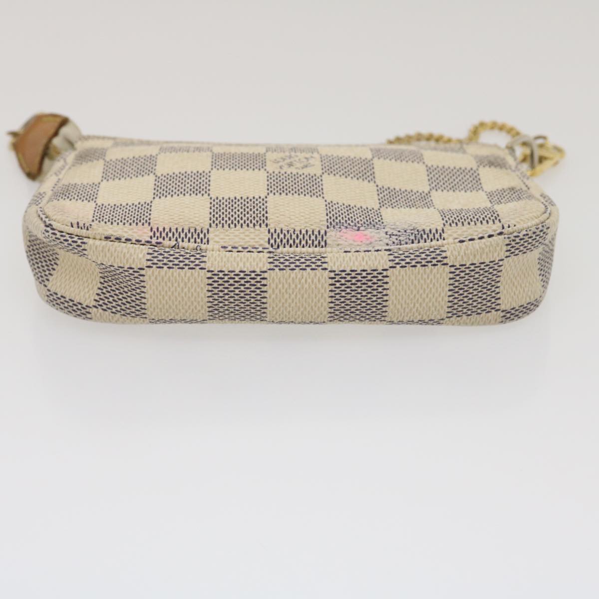 LOUIS VUITTON Damier Azur Mini Pochette Accessoires Pouch N58010 LV Auth  jk1270