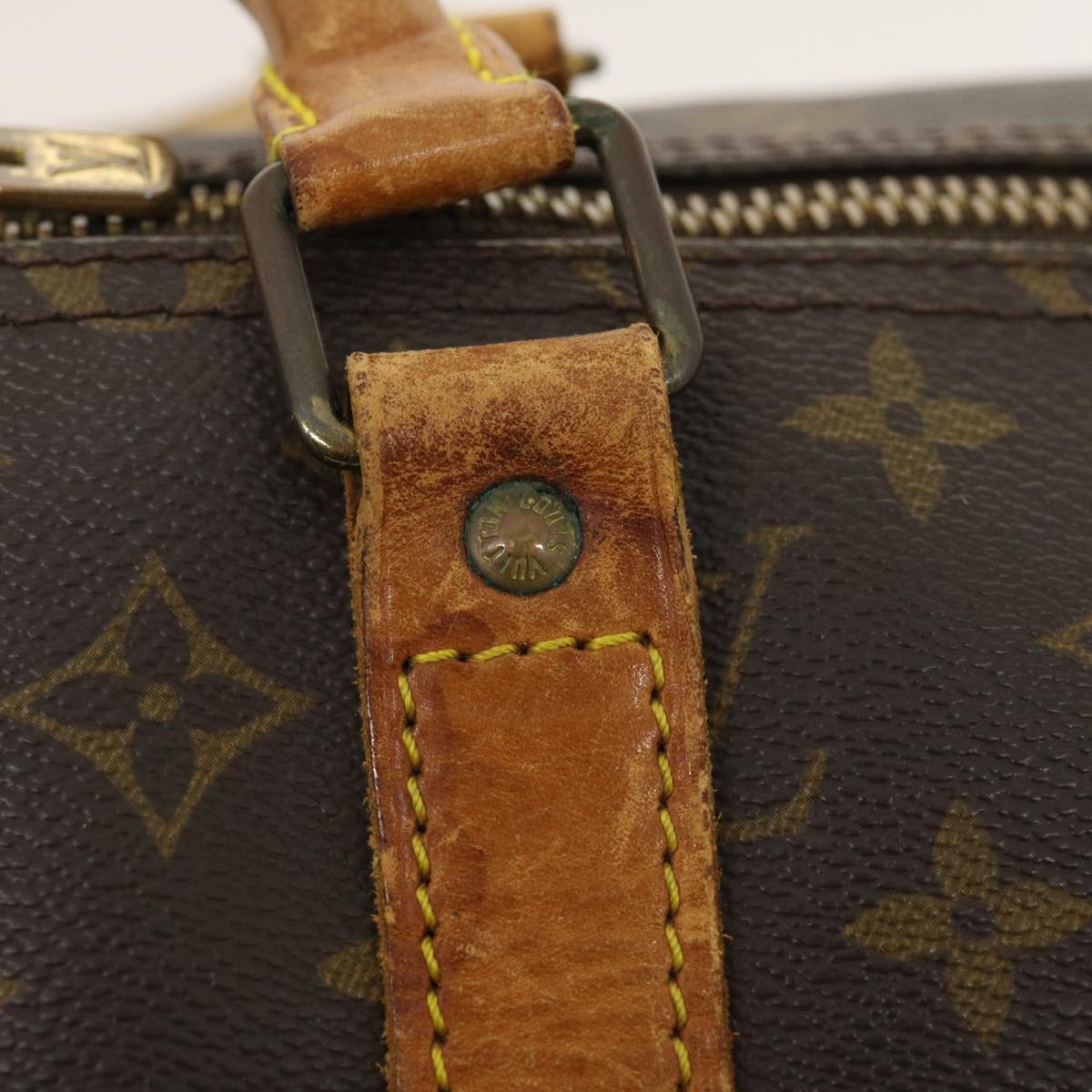 LOUIS VUITTON Monogram Keepall Bandouliere 55 Boston Bag M41414 LV Auth jk1278