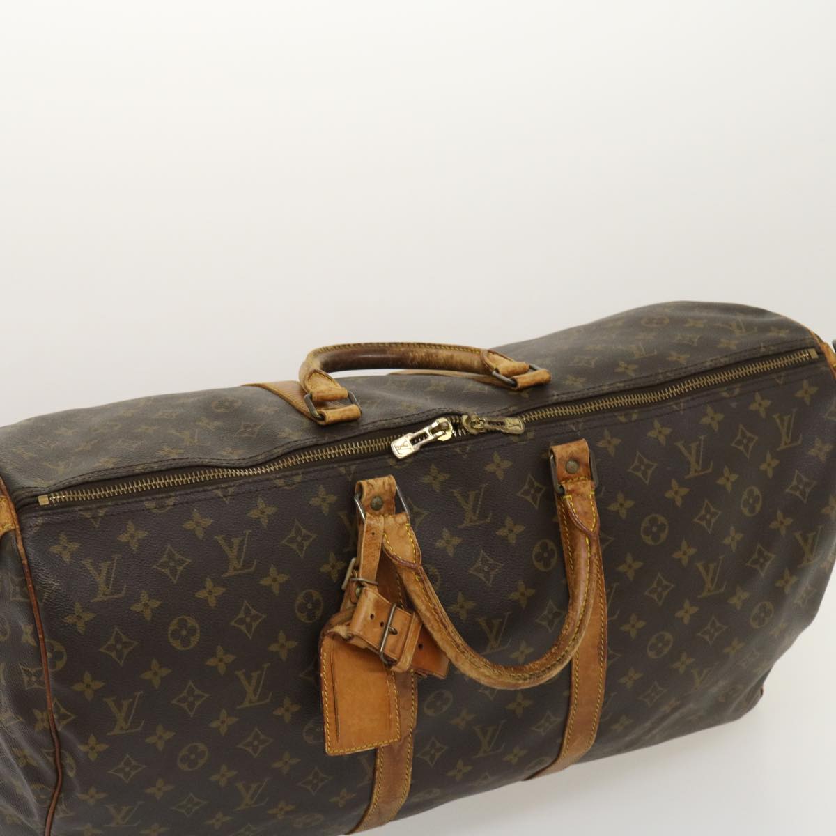 LOUIS VUITTON Monogram Keepall Bandouliere 55 Boston Bag M41414 LV Auth jk1278