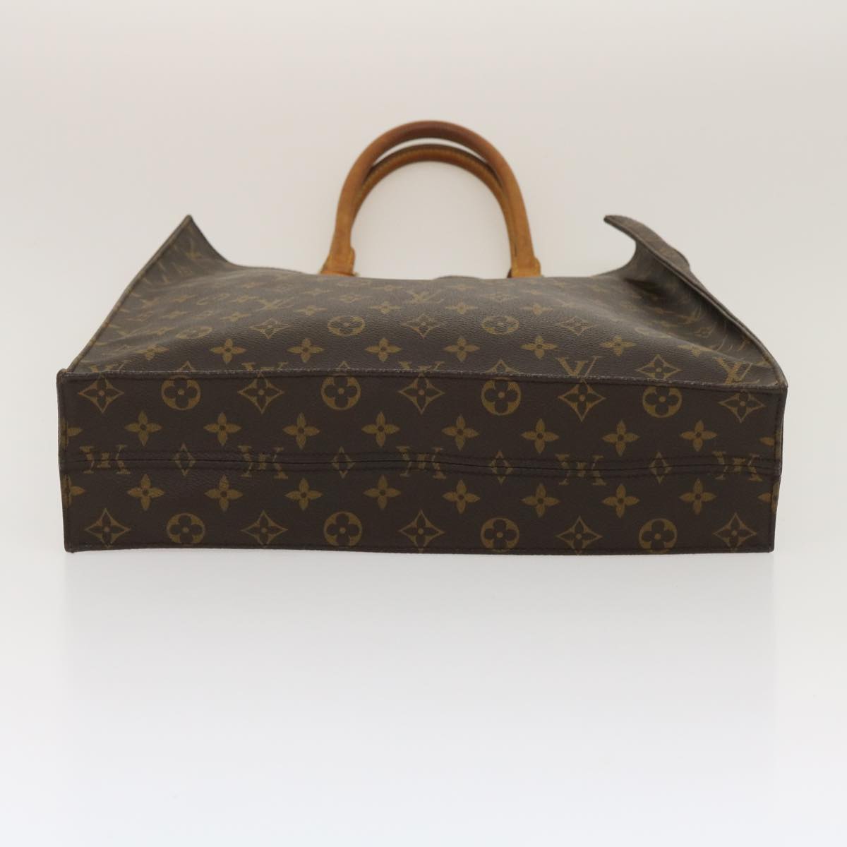 LOUIS VUITTON Monogram Sac Plat Hand Bag M51140 LV Auth jk1280