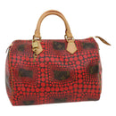 LOUIS VUITTON Monogram Dot Infinity Speedy 30 Kusama Red M40693 LV Auth jk1302A-1